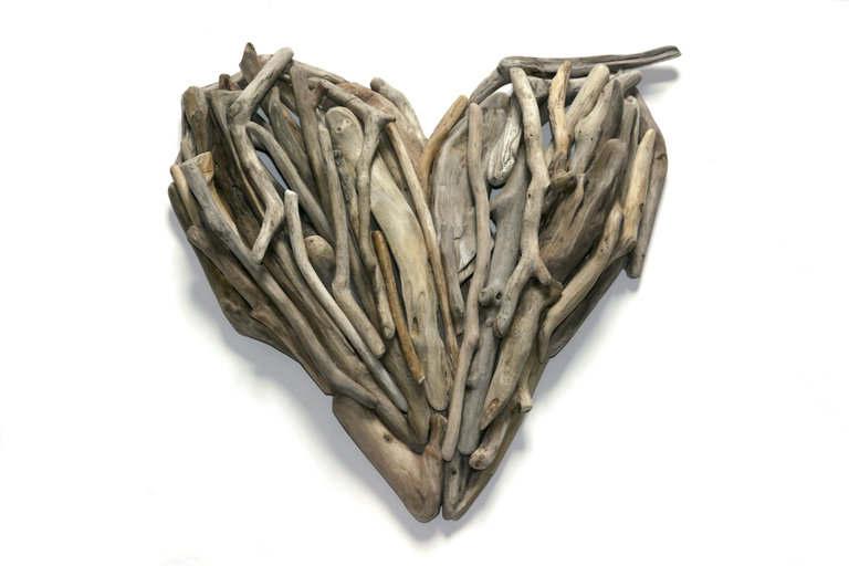 Driftwood Heart Wall Art